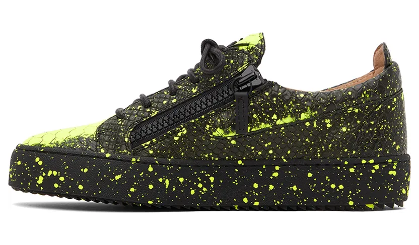 Giuseppe Zanotti Black & Yellow Frankie Sneakers (RU20000-92855) (3)