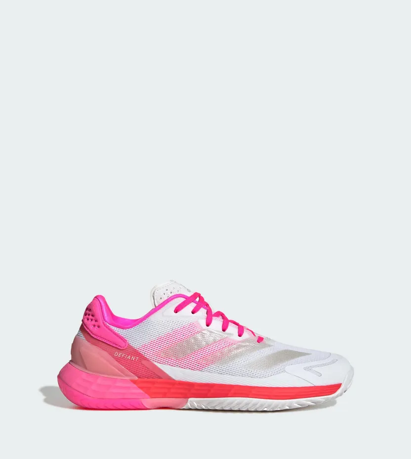 Adidas Defiant Speed 2 Tennisschoenen Cloud White / Champagne Met. / Lucid Pink (JS2902)