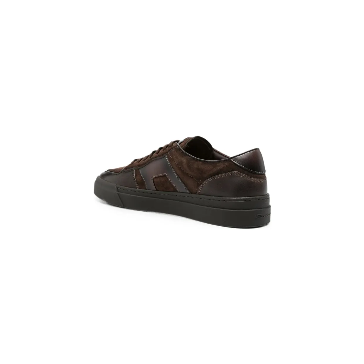 Santoni Suede-panelled Leather “Brown” (MBGT22221SMOT GEUT50) (4)