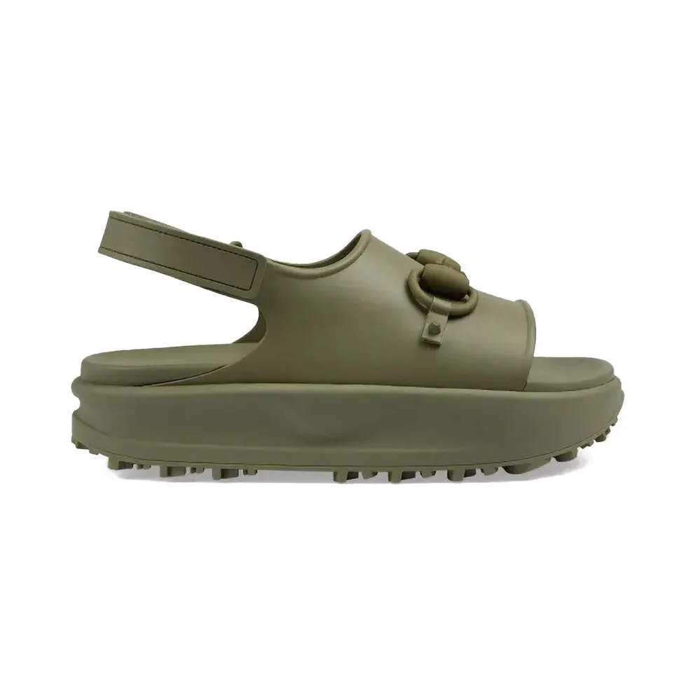 Gucci Interlocking G Platform Sandal Green (747752 JAAC9 3300)