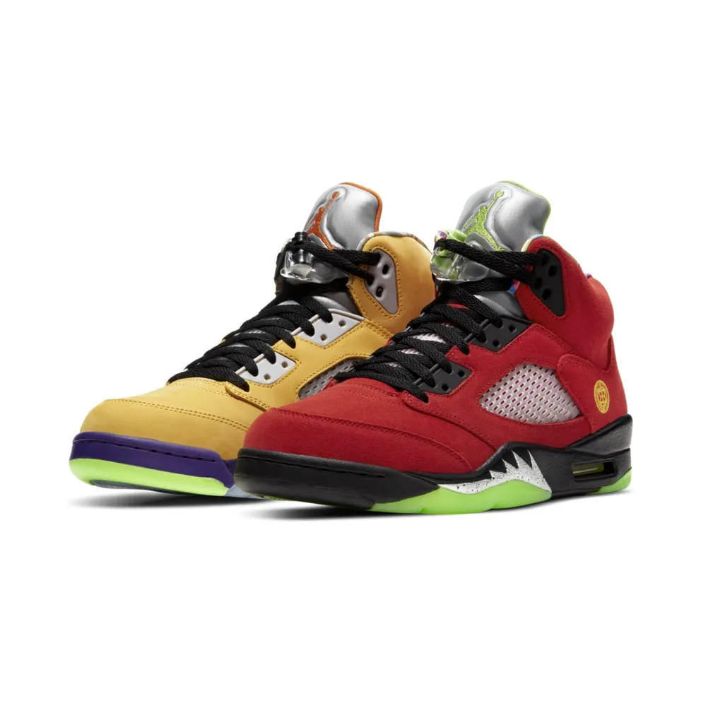 Jordan 5 Retro What The Varsity Maize/Court Purple-Ghost Green-Solar Orange (CZ5725-700)