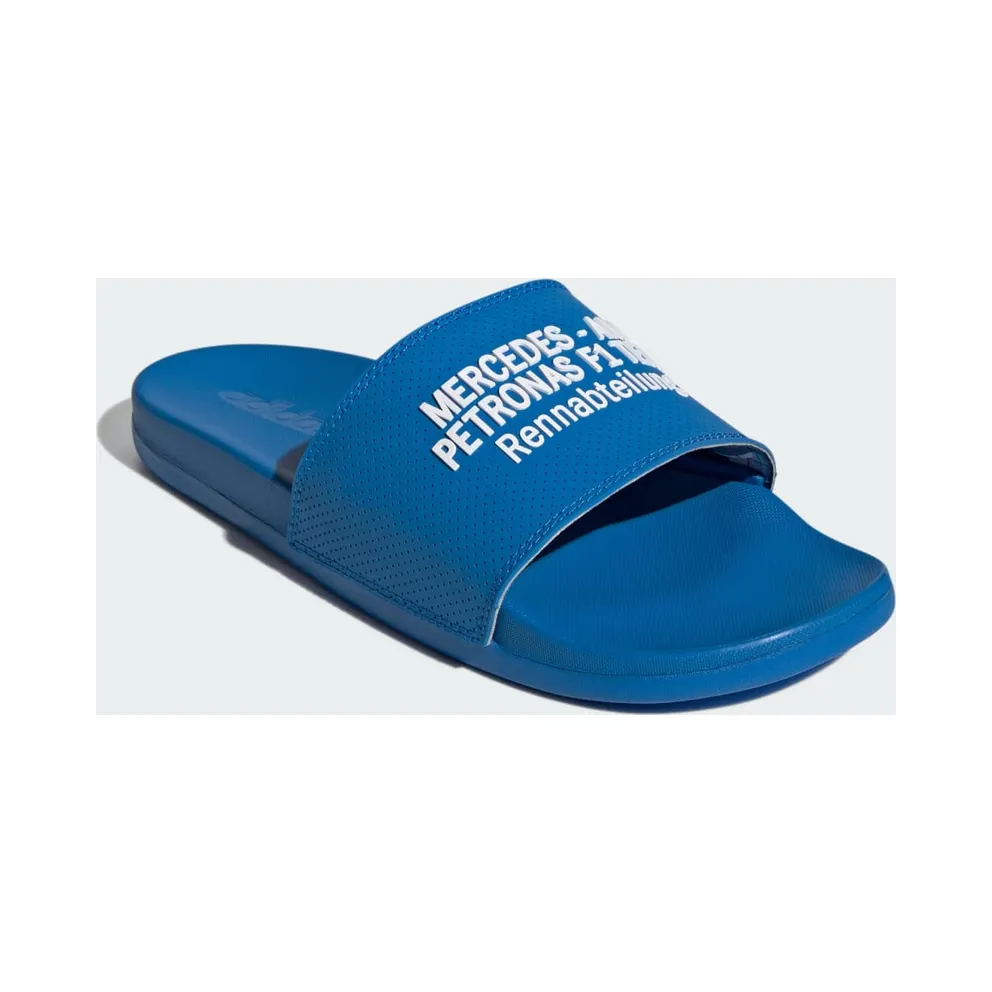 Adidas ADILETTE COMFORT MERCEDES AMG PETRONAS F1 TEAM Slides Blue Bird / Cloud White / Blue Bird (HQ9489)