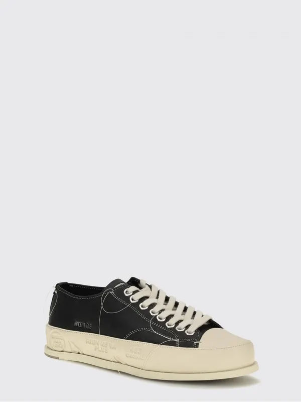 Premiata Vince Calf Leather Low-Top with Rubber Toe Black (VINCE015NERO)