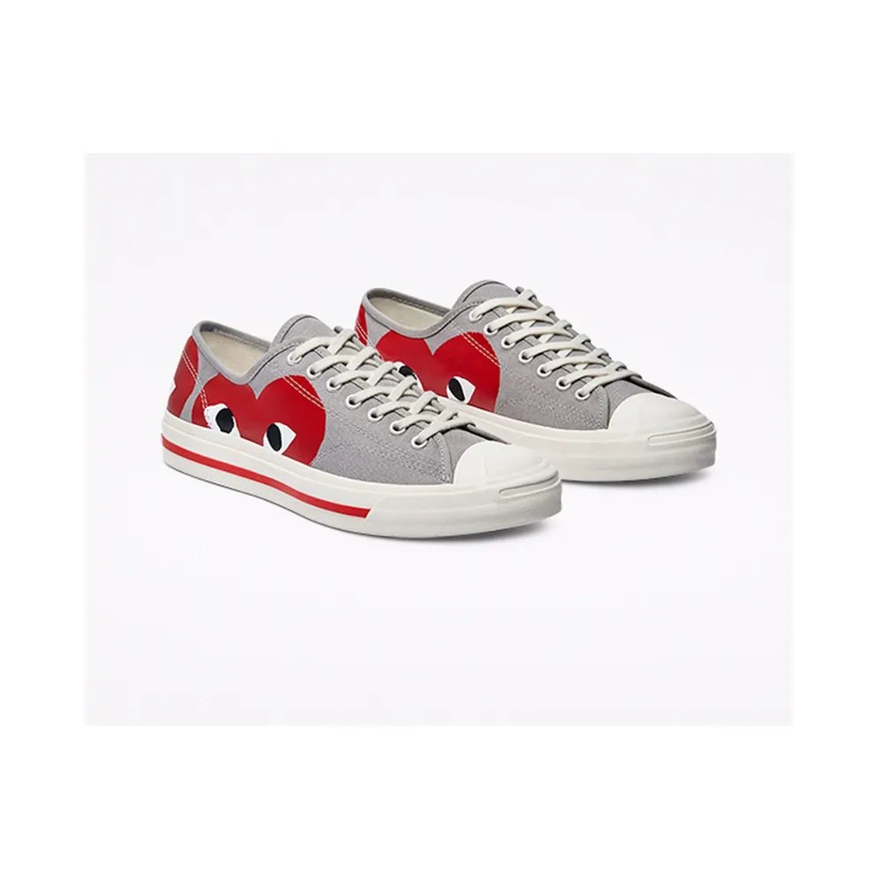 Converse Converse x Comme des Garçons PLAY Jack Purcell Low Top Drizzle/egret/red (171260C)