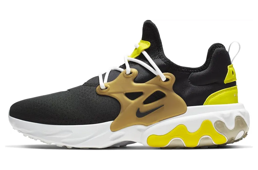 Nike React Presto Black Yellow Streak Gold (AV2605-001)