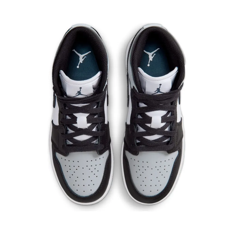 Air Jordan 1 Mid GS “Black Aura Squadron Blue” (DQ8423-002)