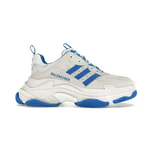 Balenciaga x adidas Triple S White Blue (712764W2ZB39040)