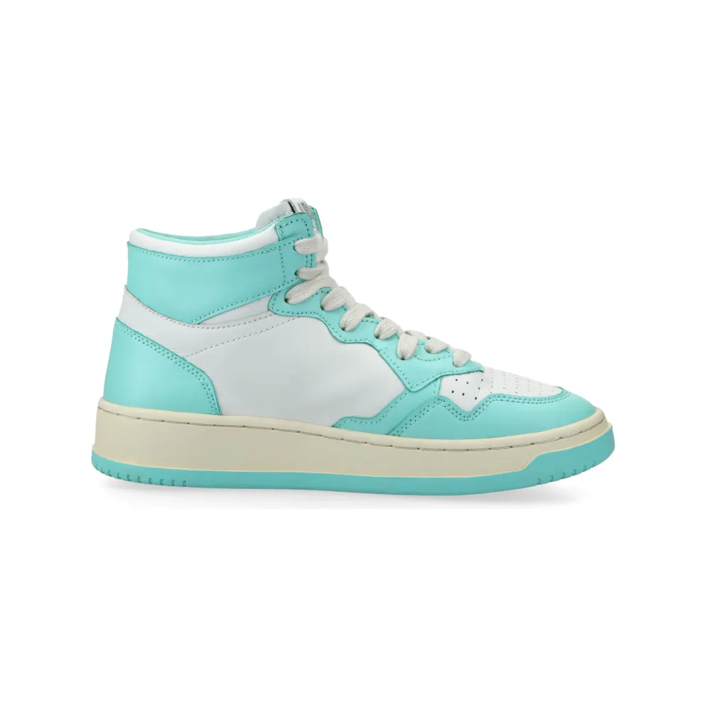 Autry Medalist Mid W (turquoise / white) – AUMWWB20