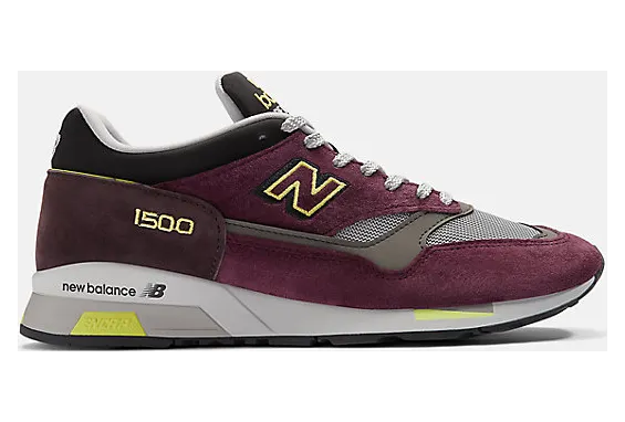 New Balance 1500 MiUK Plum Wine Neon Yellow (U1500PUL)