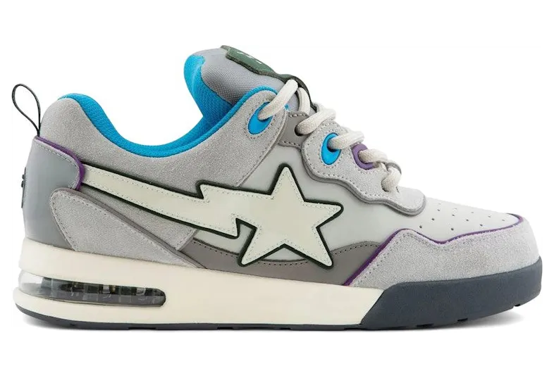 A Bathing Ape Flip Sta #2 Gray Blue Purple (1L80-191-318)