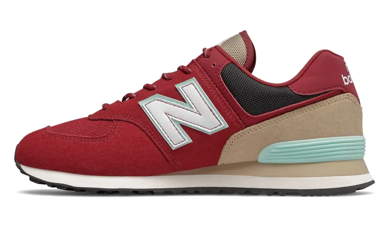 New Balance 574 “Dark Red / Brown / Teal” (ML574JHQ)
