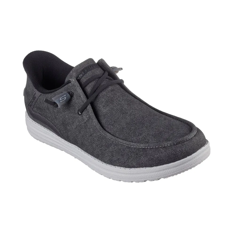 Skechers Slip-ins Relaxed Fit Melson – Coronado “Black / Grey” (210959BKGY)
