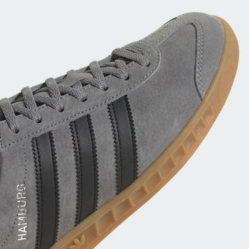 Adidas Hamburg Grey Three / Core Black / Gum (GW5751)