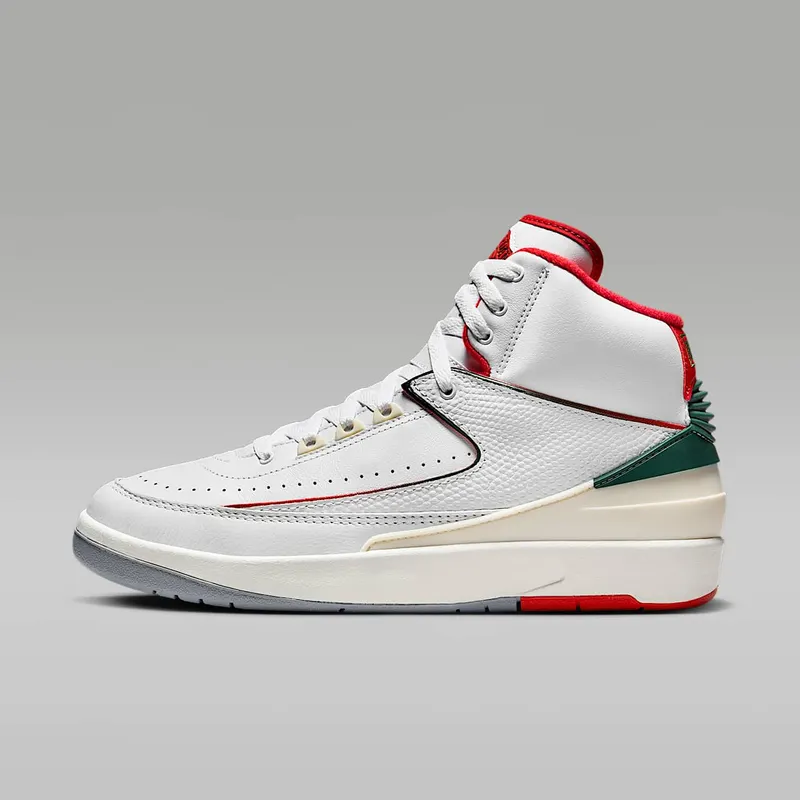 Air Jordan 2 “White / Fir / Sail / Fire Red” (DR8884-101)