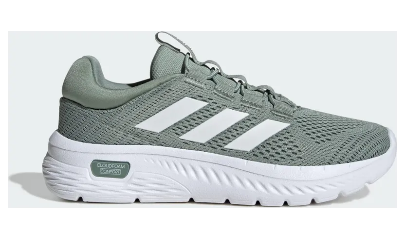 Adidas Cloudfoam Comfy Elastic Silver Green / Cloud White / Silver Green (JR5514)