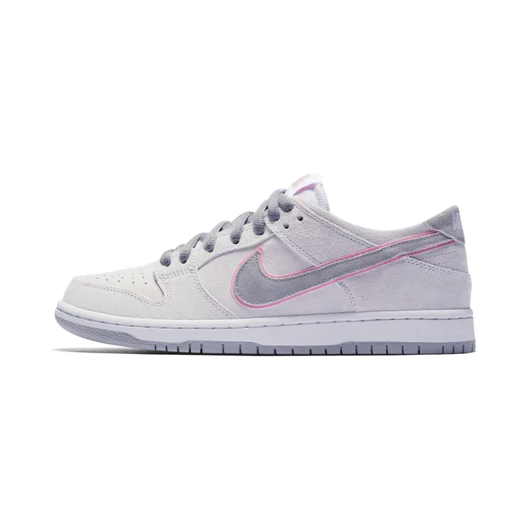 Nike SB Dunk Low Ishod Wair “White / Flat Silver / Perfect Pink” (895969-160)