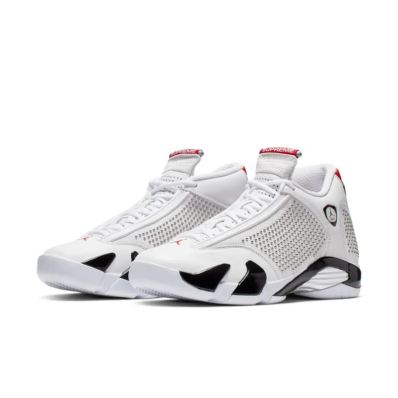 Air Jordan x Supreme Nike AJ XIV 14 White (2019) (BV7630-106)