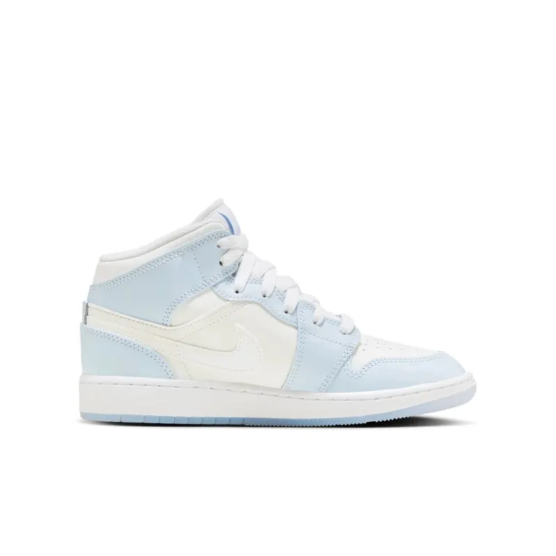 AIR Jordan 1 MID SE GS “GLITTER SWOOSH” (FQ9117-400)