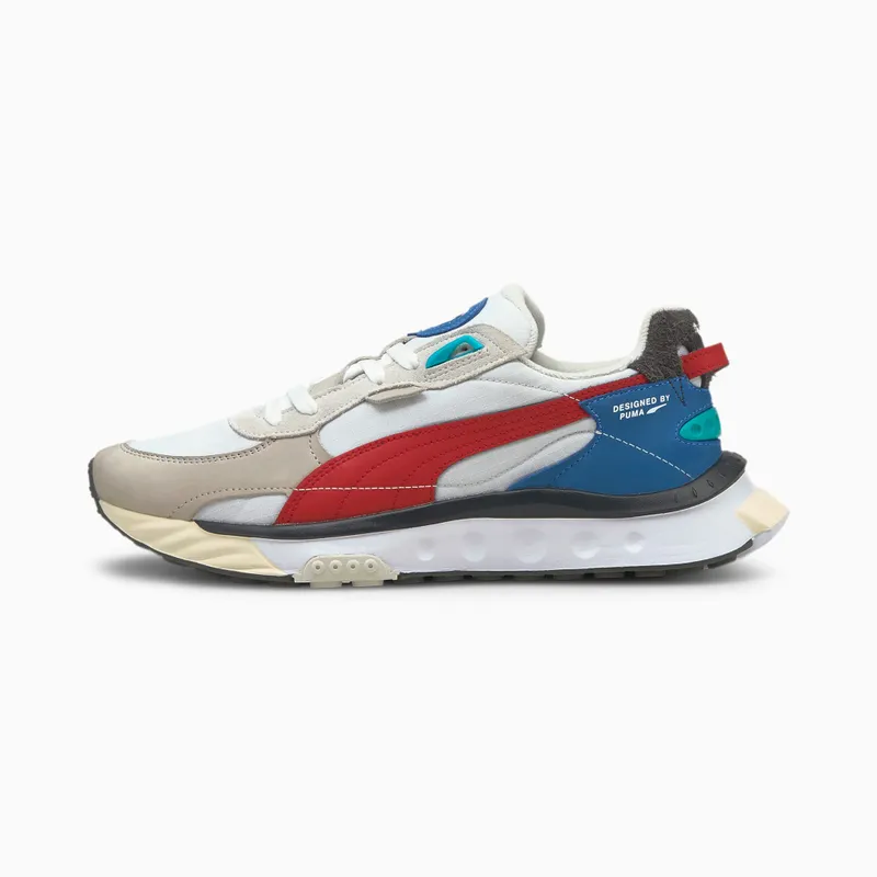 Puma Wild Rider Layers White/Red (380697-01)