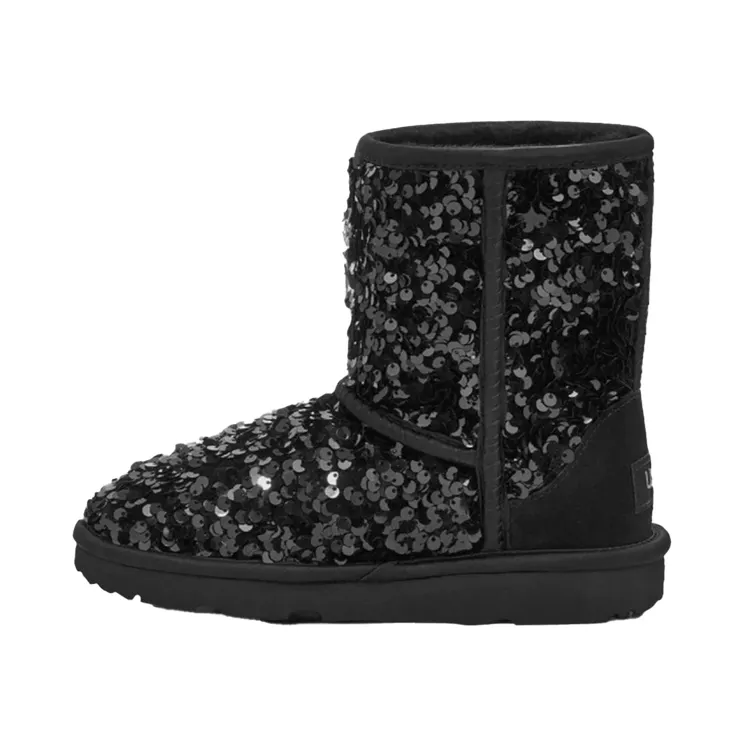Ugg Classic Short Chunky Sequin Boot PS “Black” (1135330K-BLK)