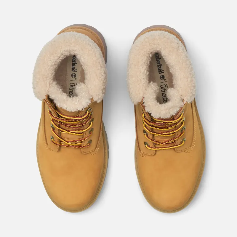 Timberland Stone Street Warm-Lined Waterproof Platform Boot Wheat Nubuck (TB0A2PU6-754)