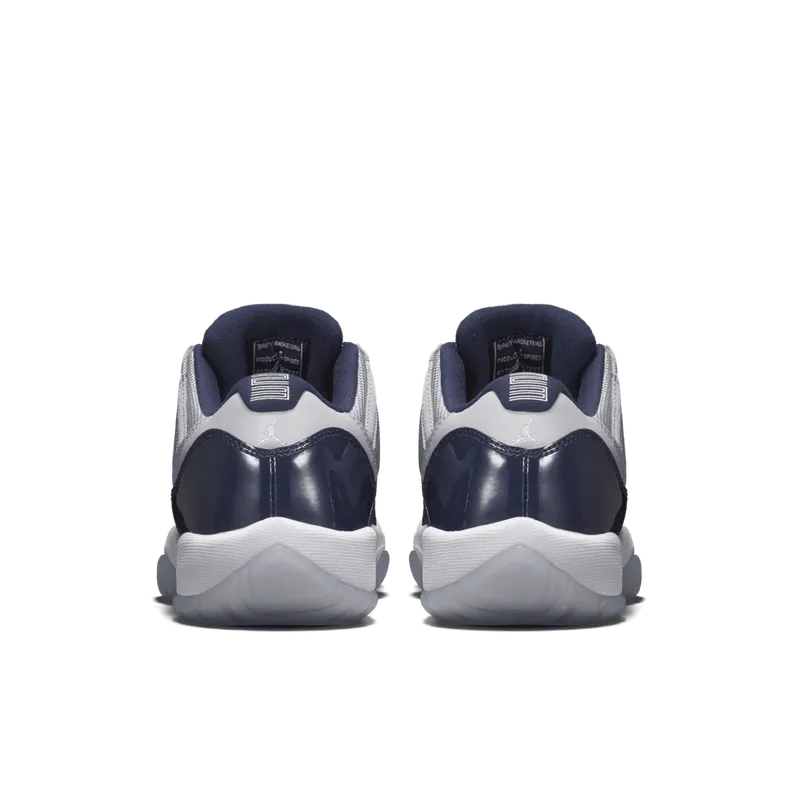 Jordan 11 Retro Low Georgetown (GS) Grey Mist/White-Midnight Navy (528896-007)