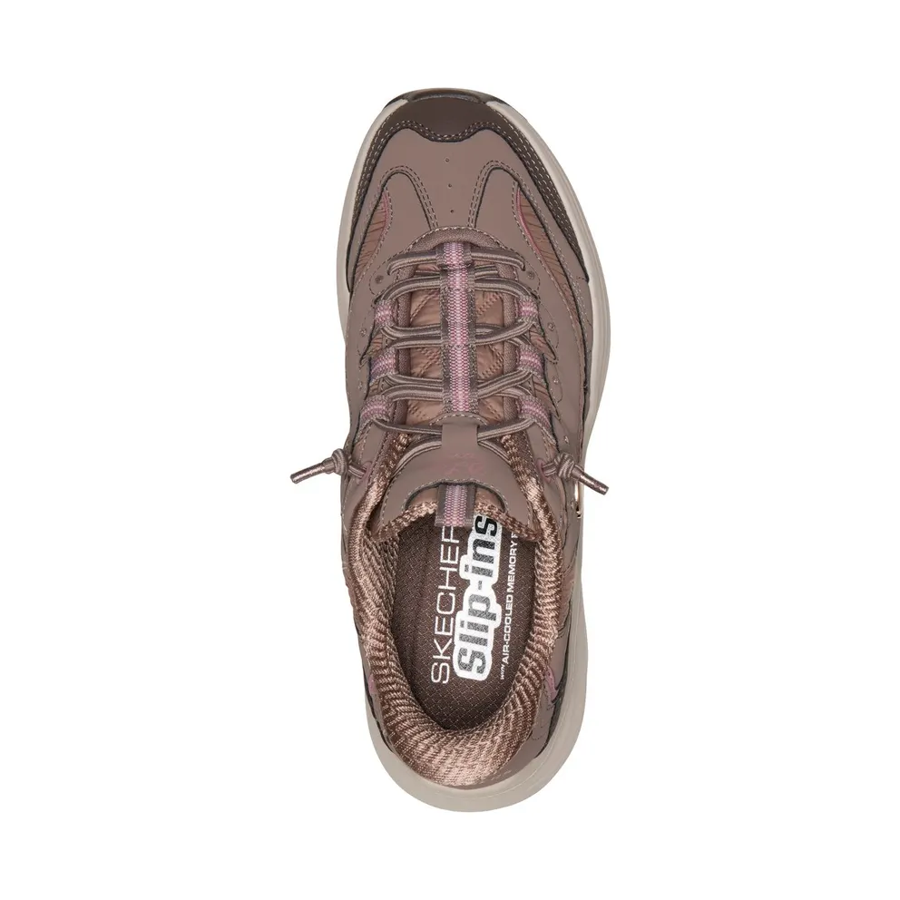 Skechers Slip-ins: Contour Foam “Cozy Fit Sweet Nostalgia Sneaker Brown” (150412CHOC)