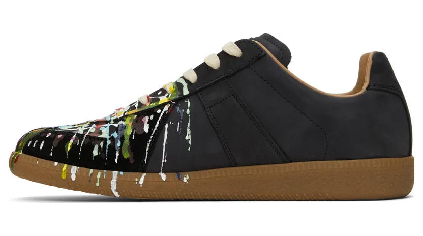 Maison Margiela Off-White & Multicolor Paint Drop Replica Sneakers (S57WS0240 P1892) (3)