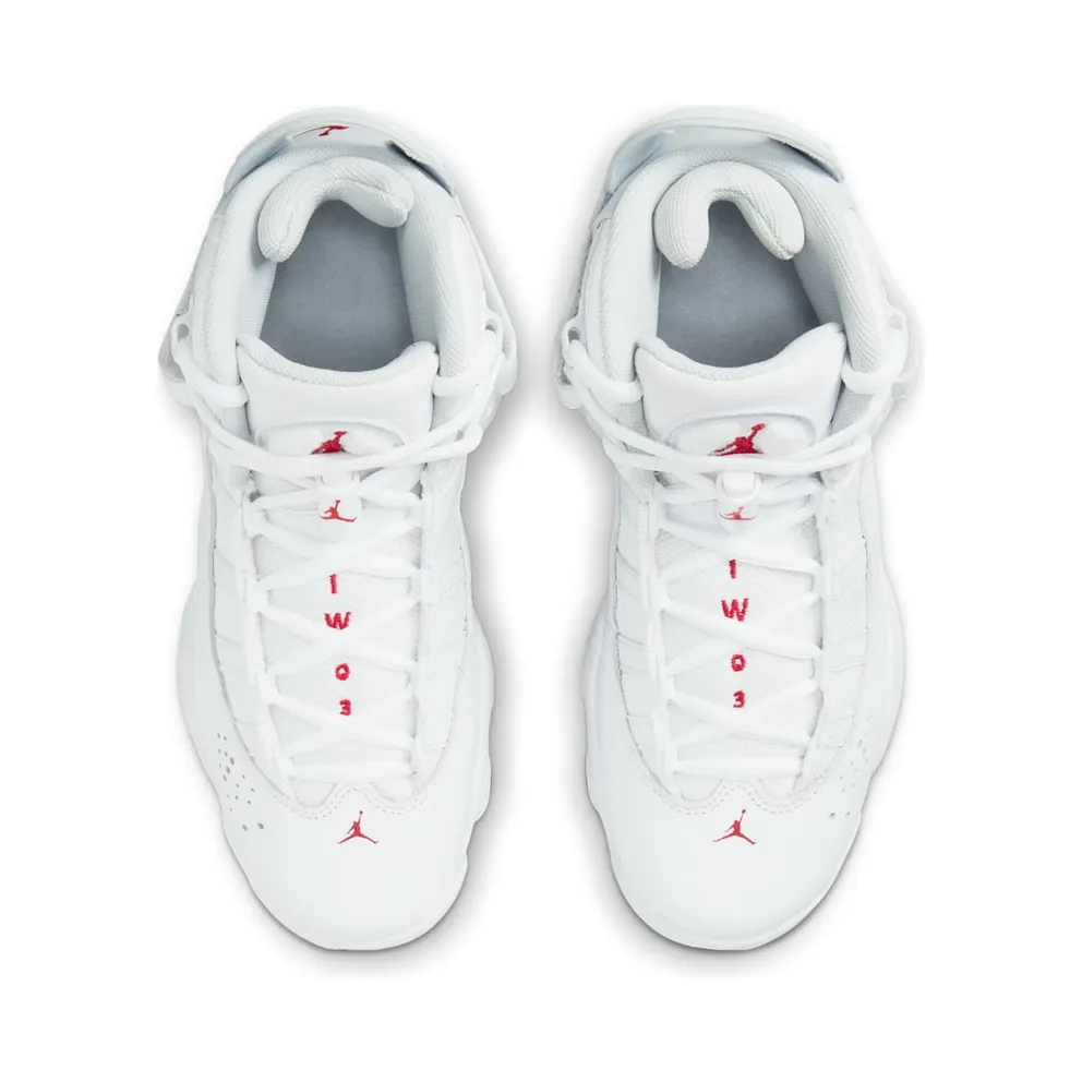 Jordan 6 Rings White Red Sole (323419-116)
