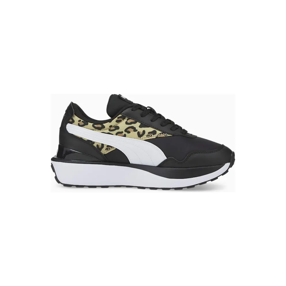 Puma Cruise Rider Summer Roar Jugend-Sneakers Weiß/Beige/Schwarz (383159-03)