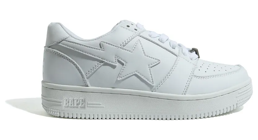 A Bathing Ape Bape Sta Low Triple White (1H30-191-010_WHT)