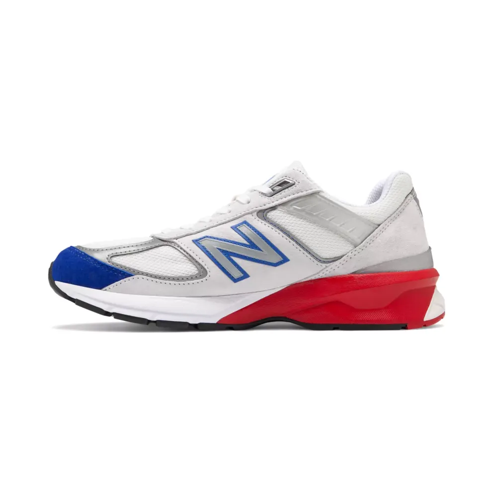New Balance 990 V5 Grey Royal Red Nimbus Cloud/Team Royal-Team Red (M990NB5)