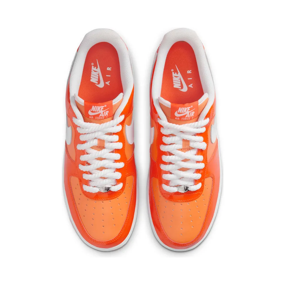 Nike Air Force 1 Low ’07 “Orange White Patent” (HV9405-800)