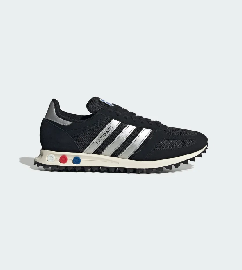 Adidas LA TRAINER OG Shoes Core Black / Silver Metallic / Off White (KJ4381)