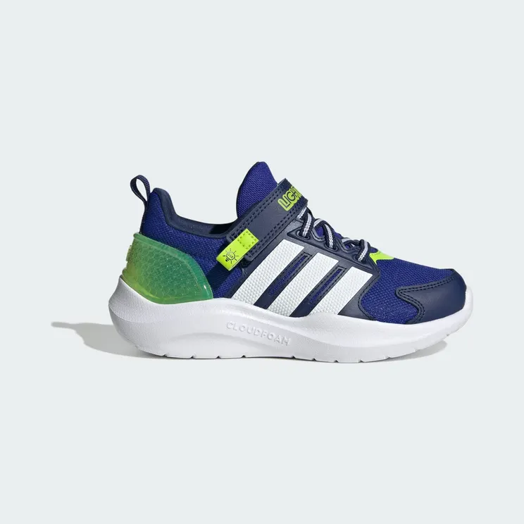 adidas Lightorama Runner Shoes Children “Lucid Blue / Cloud White / Solar Slime” (JQ4158)