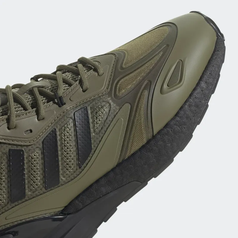 Adidas ZX 2K BOOST 2.0 Focus Olive / Core Black / Orange Rush (GW0518)