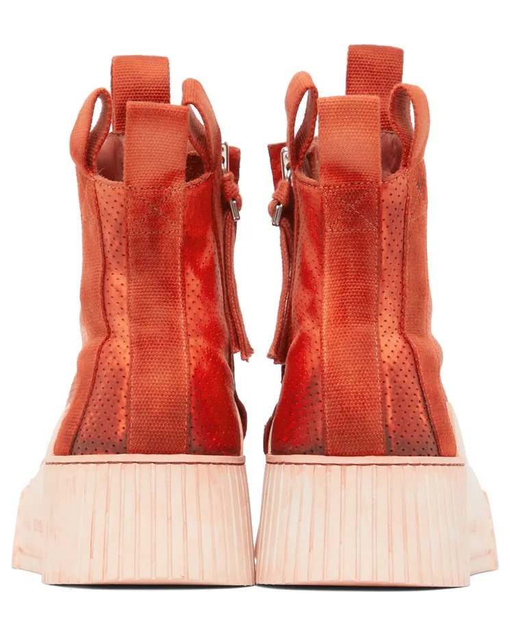 Boris Bidjan Saberi SSENSE Exclusive Red Bamba 3.1 Sneakers (SSNSx17) (2)