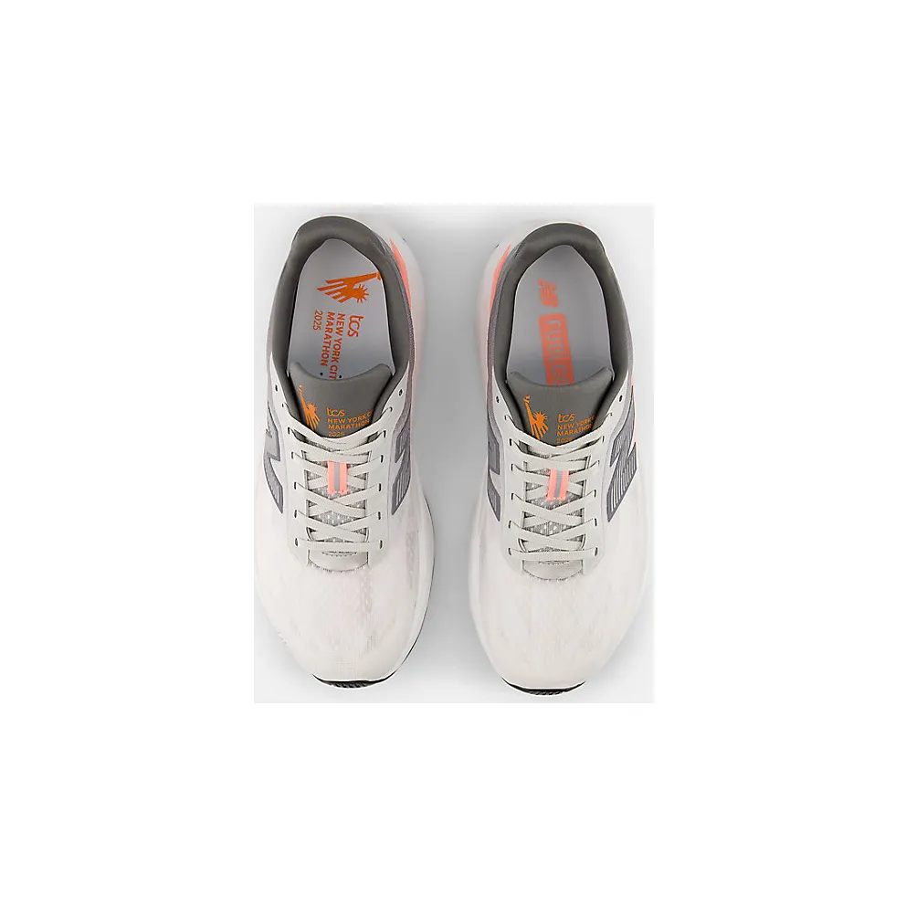 New Balance TCS NYC Marathon FuelCell Rebel v5 Grapefruit Grey Matter Poppy (MFCXNY5)
