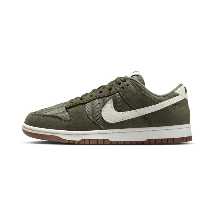 Nike Dunk Low Premium SE “Woven Medium Olive Gum” (IB6161-200)