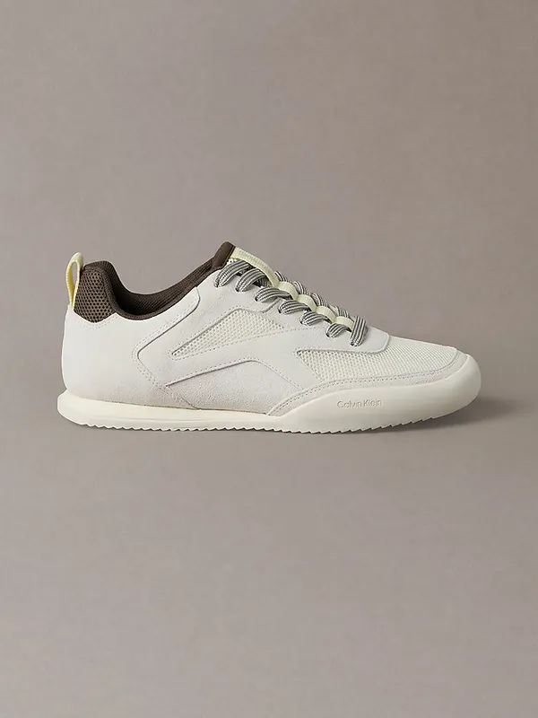 Calvin Klein Ck Kayla – Suede Runner “MARSHMALLOW/ETHEREAL GREEN/MOCHA” (HW0HW031000LR)