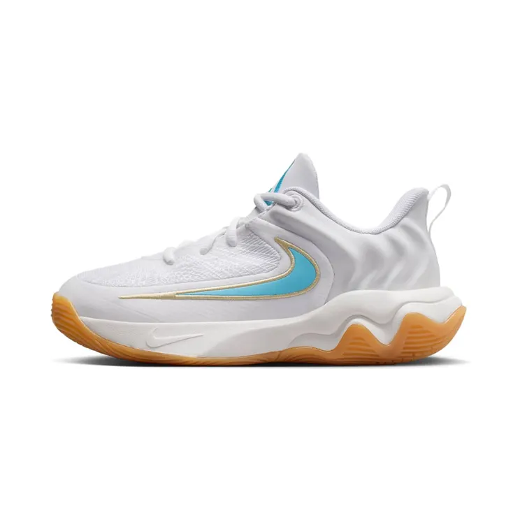 Nike Giannis Immortality 4 White Team Gold Gum Yellow Aquarius Blue (IH7664-100)