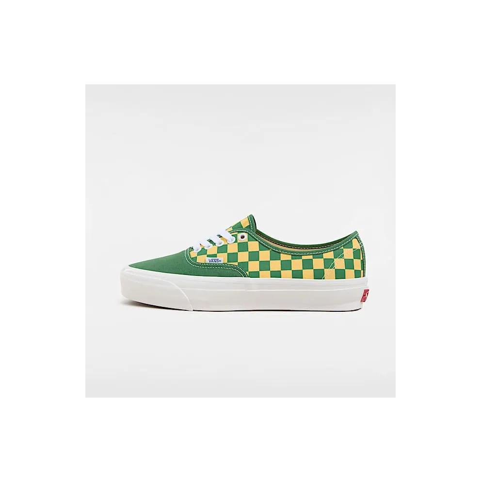 Vans Premium Authentic Fairway Green Yellow Checkerboard (VN000EBNBR1)