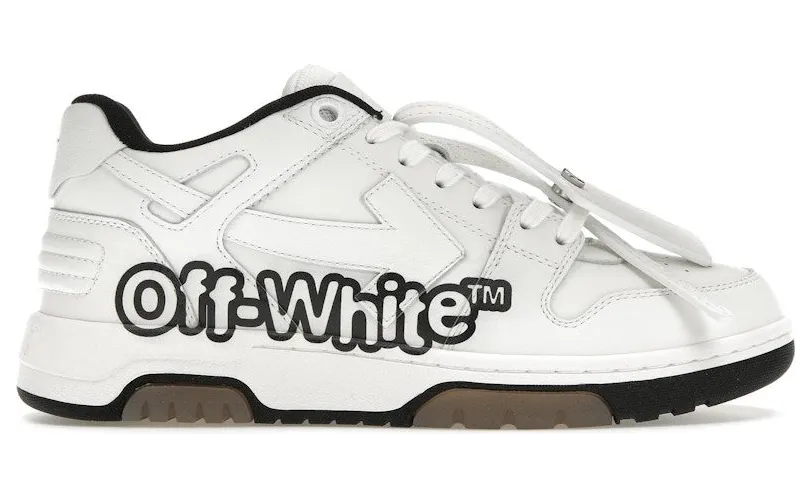 OFF-WHITE Out Of Office OOO Low Tops “Off-White” White Black (omia189s22lea0040110)