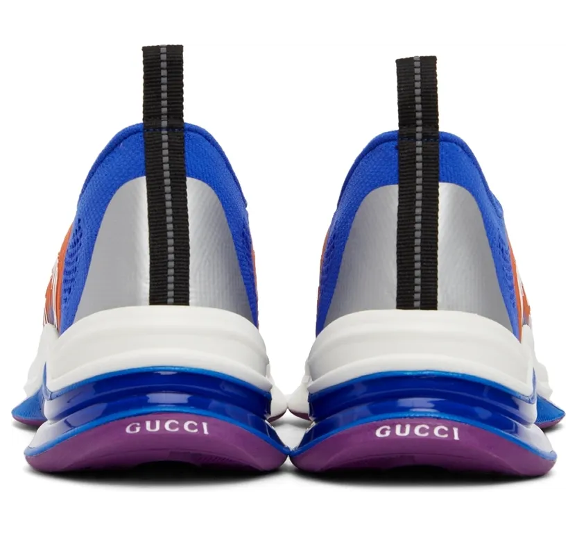 Gucci Blue Run Low-Top Sneakers (680893 UFE10) (4)