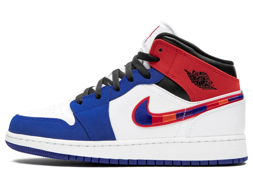 Air Jordan 1 Mid SE White University Blue (852542-146)