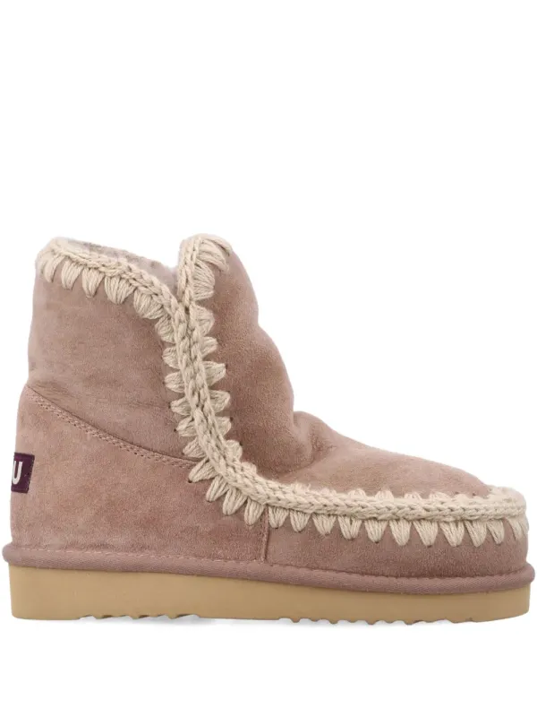 Mou Slip-On- mit Häkelbesatz – Brown (FW101001A)