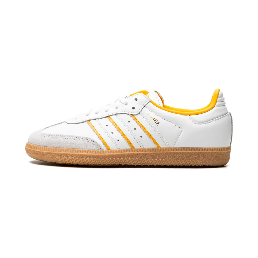 Adidas Samba OG GS “Cloud White Crystal White Crew Yellow” (IH5582)