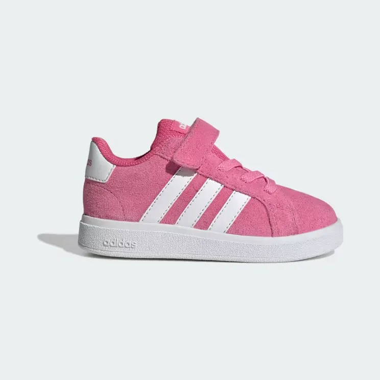 adidas Grand Court 2.0 Shoes Kids “Pink Fusion / Cloud White / Cloud White” (JP9354)
