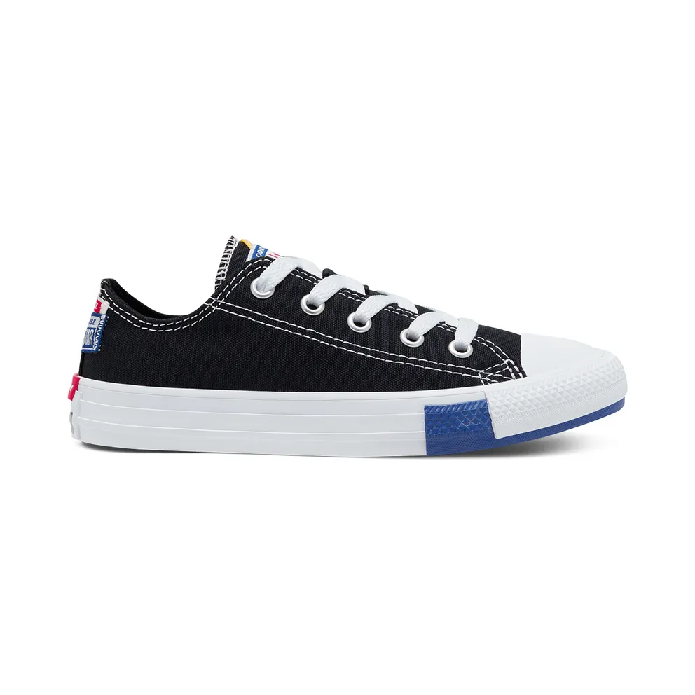 Converse Logo Play Chuck Taylor All Star Low Top Black/rush Blue/university Red (366992C)