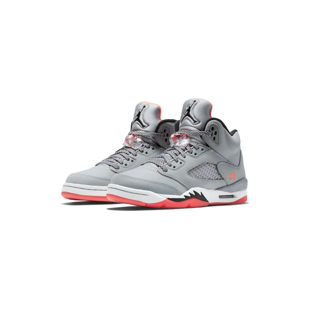 Jordan 5 Retro Hot Lava (GS) Wolf Grey/Black-Hot Lava-White (440892-018)